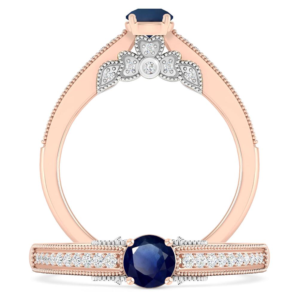 Rose Gold - Sapphire