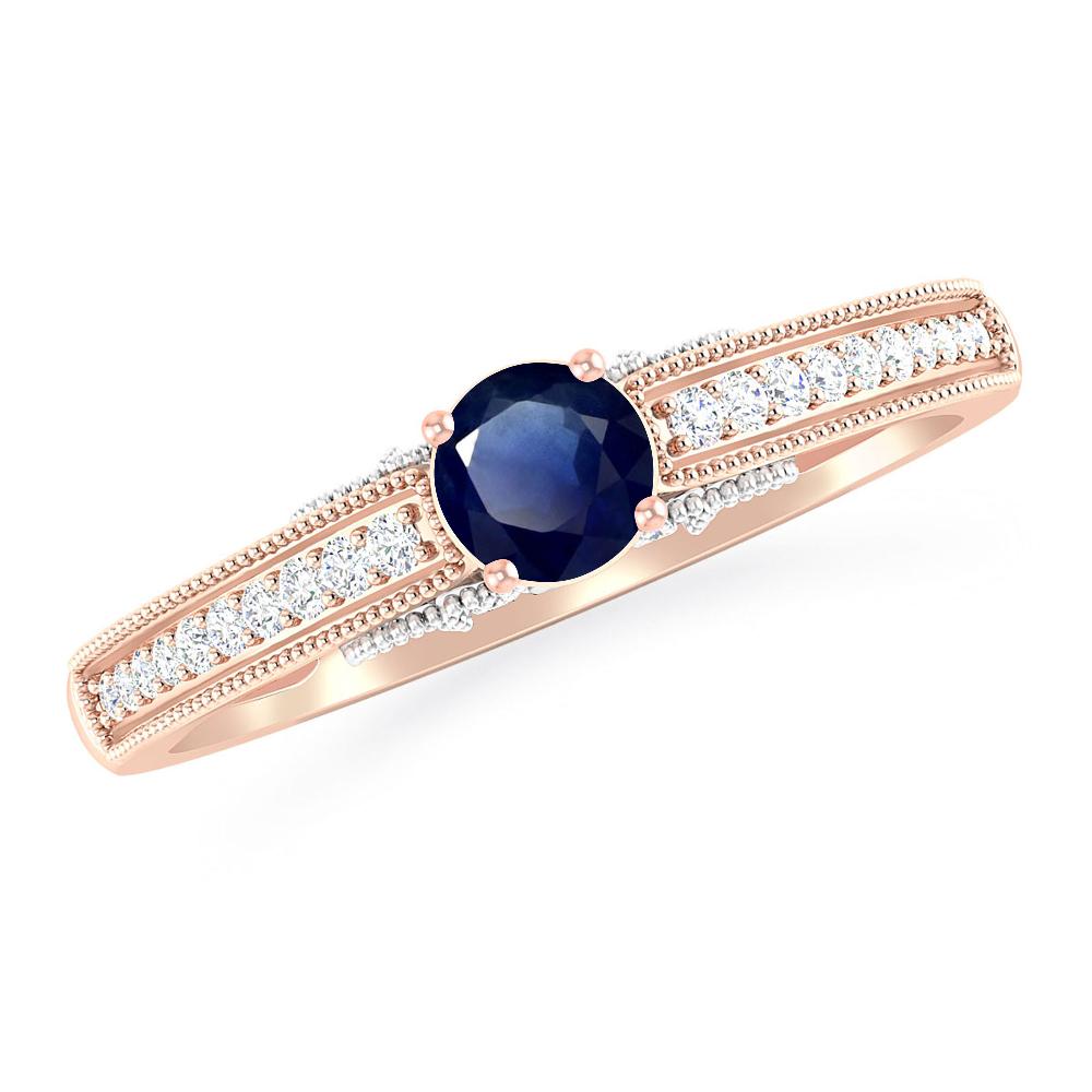Rose Gold - Sapphire