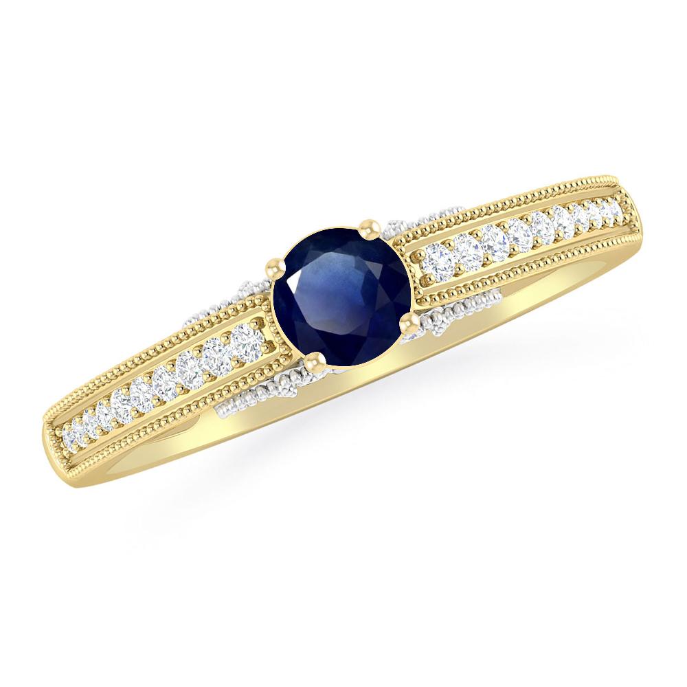 Yellow Gold - Sapphire