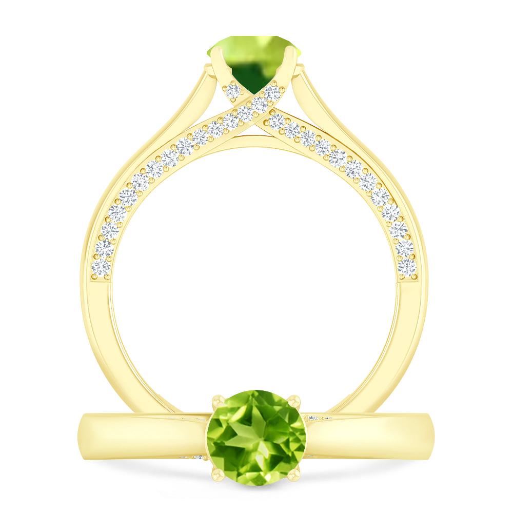 Yellow Gold - Peridot
