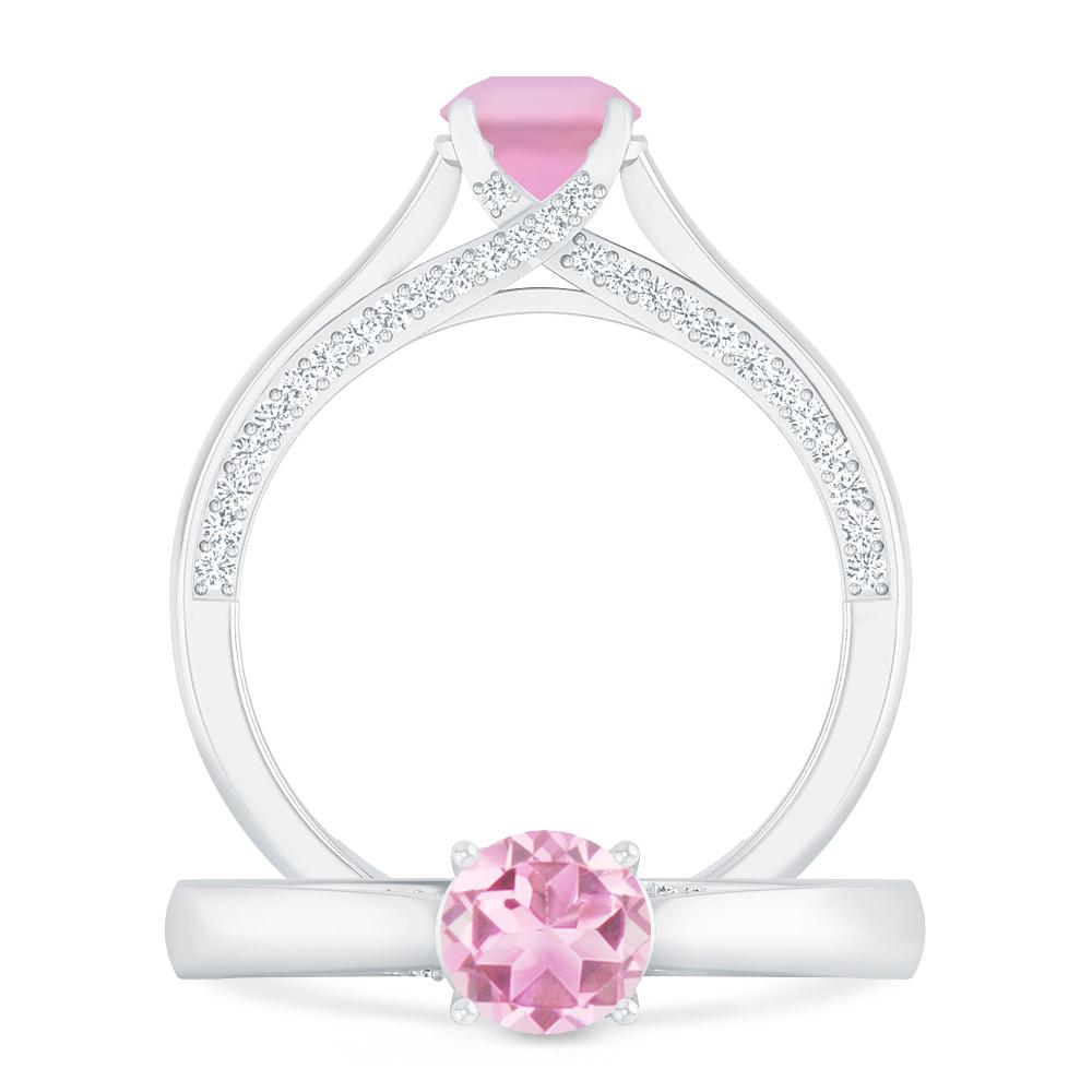 White Gold - Pink Tourmaline