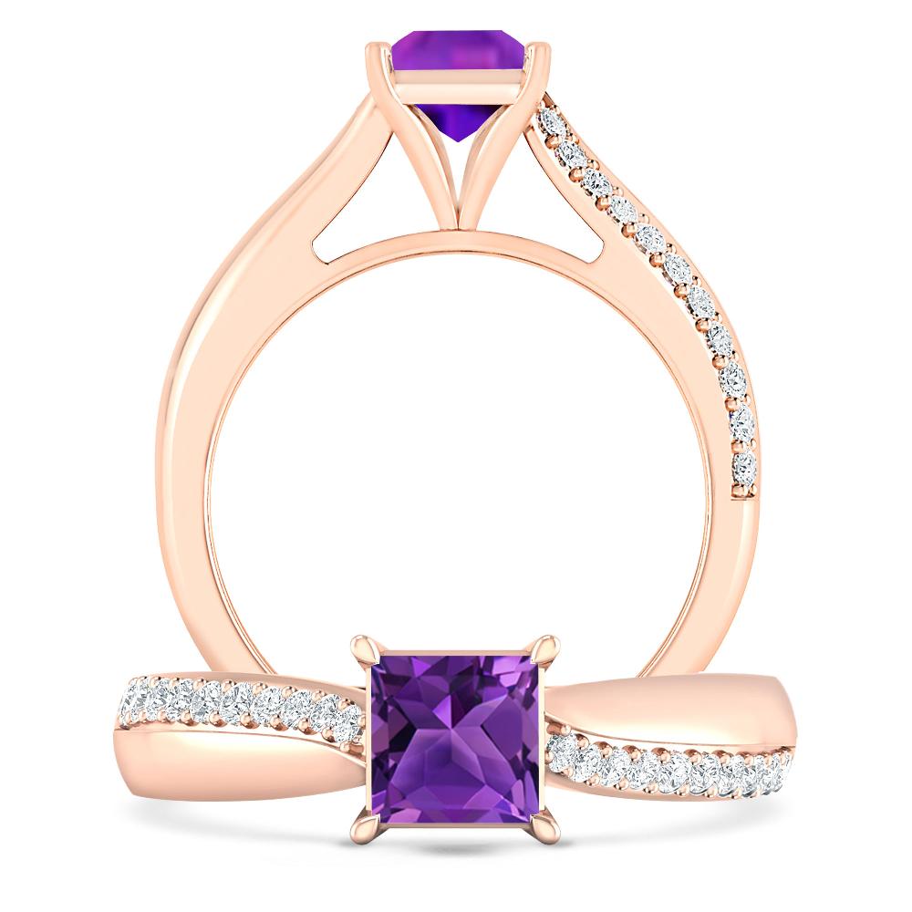 Rose Gold - Amethyst