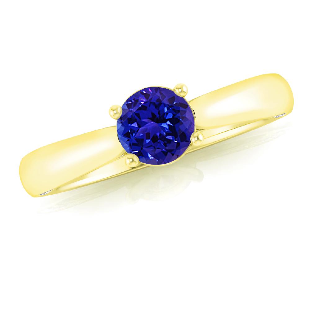 Yellow Gold - Tanzanite