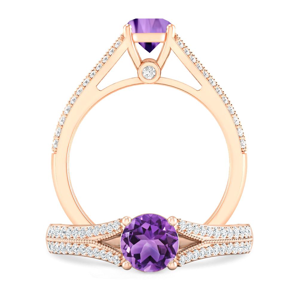 Rose Gold - Amethyst