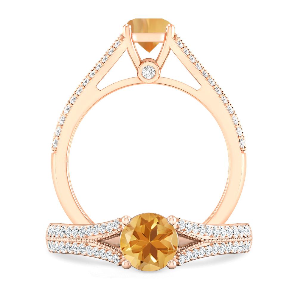 Rose Gold - Citrine