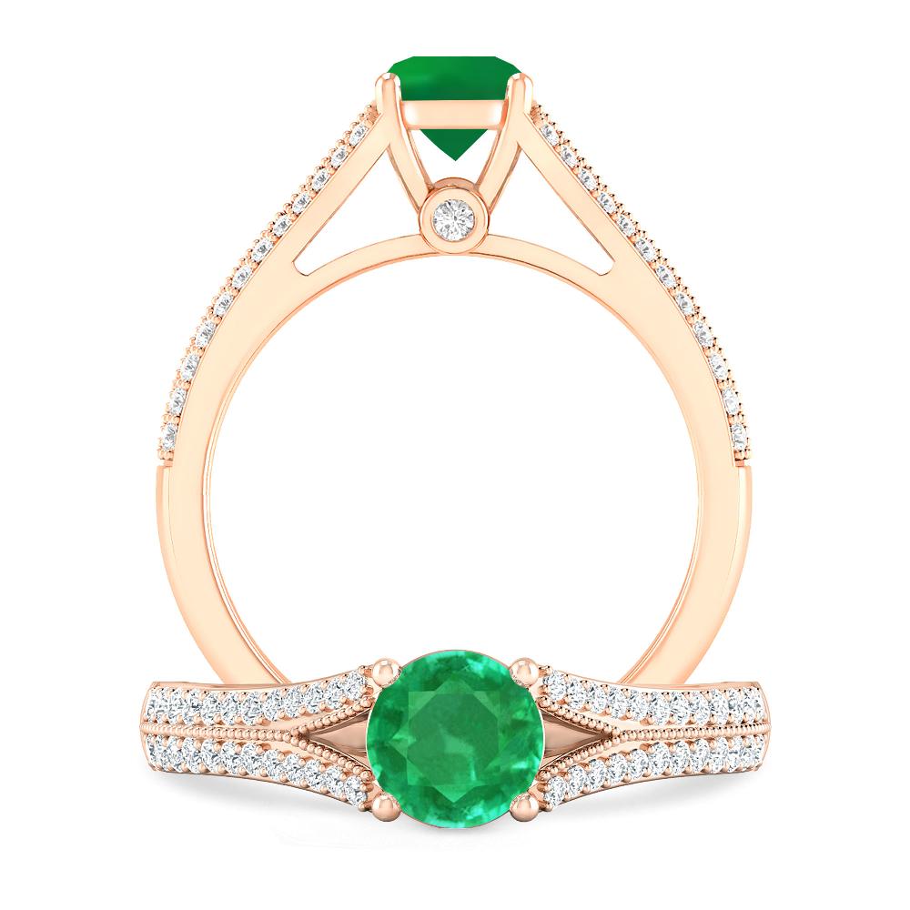 Rose Gold - Emerald