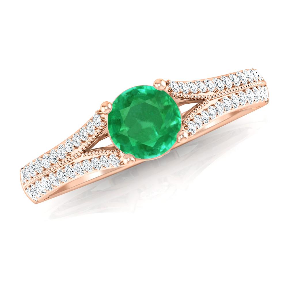 Rose Gold - Emerald