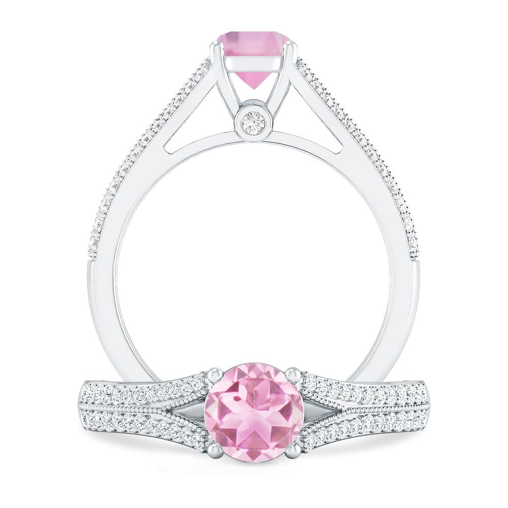 White Gold - Pink Tourmaline