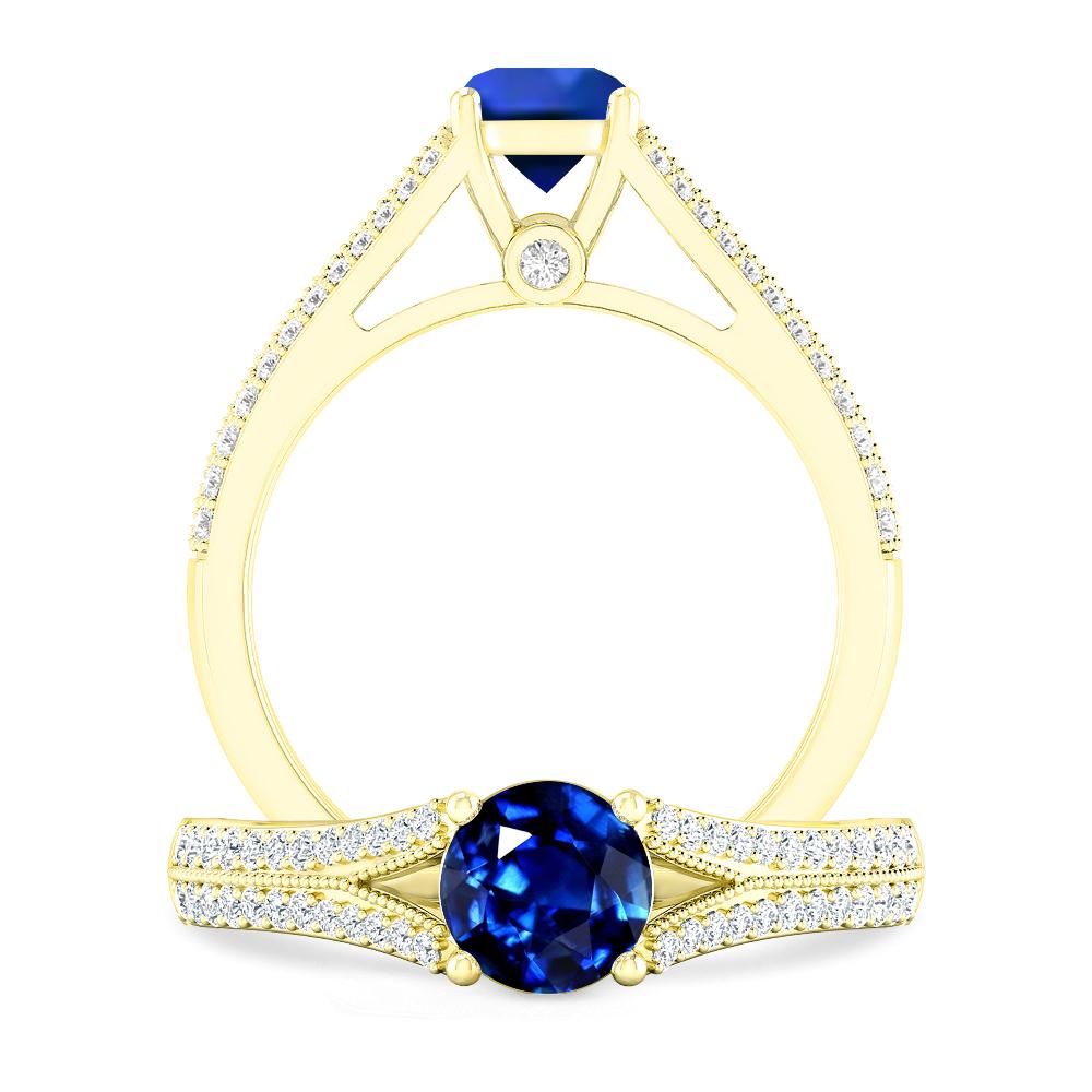 Yellow Gold - Sapphire
