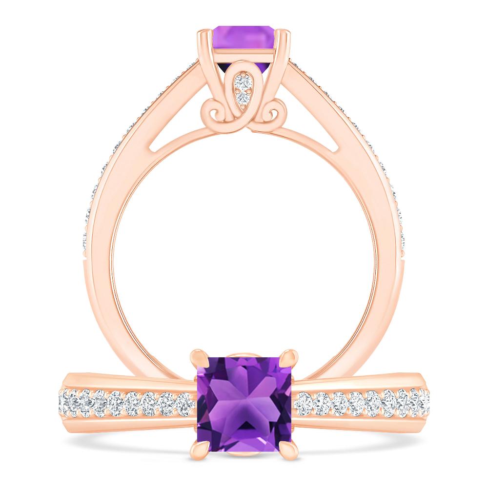 Rose Gold - Amethyst