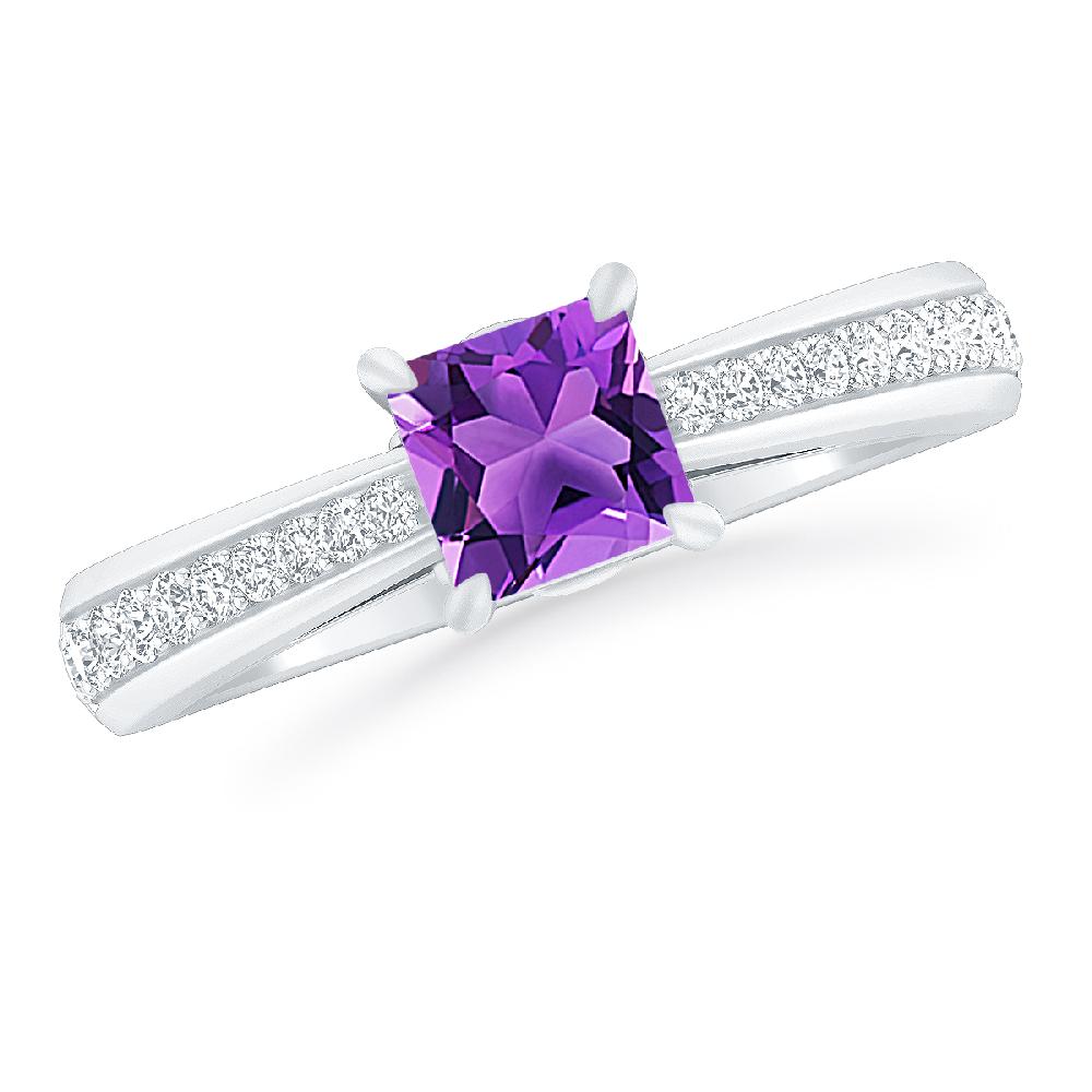 White Gold - Amethyst