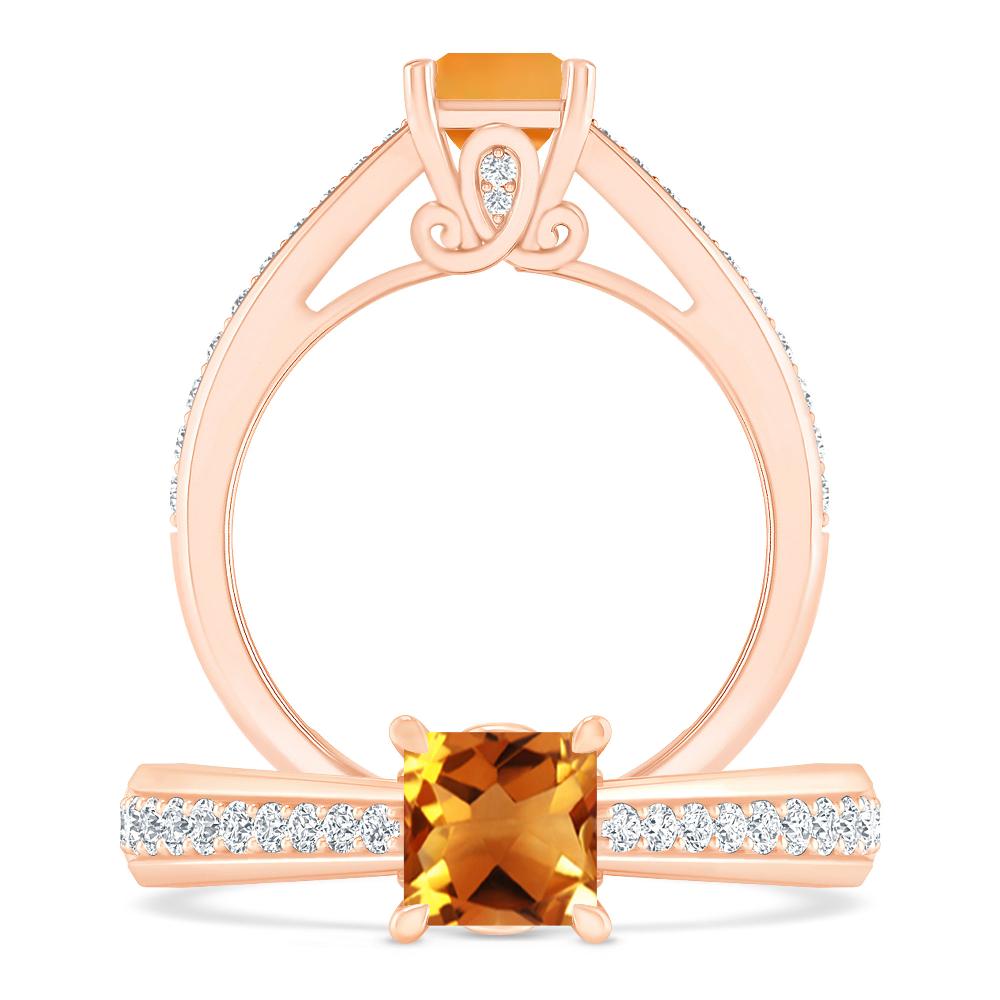 Rose Gold - Citrine