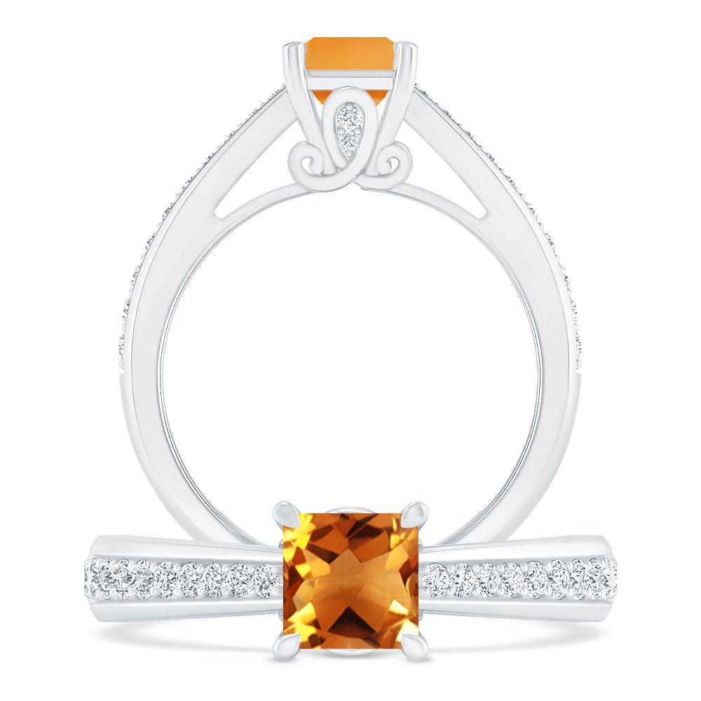 White Gold - Citrine