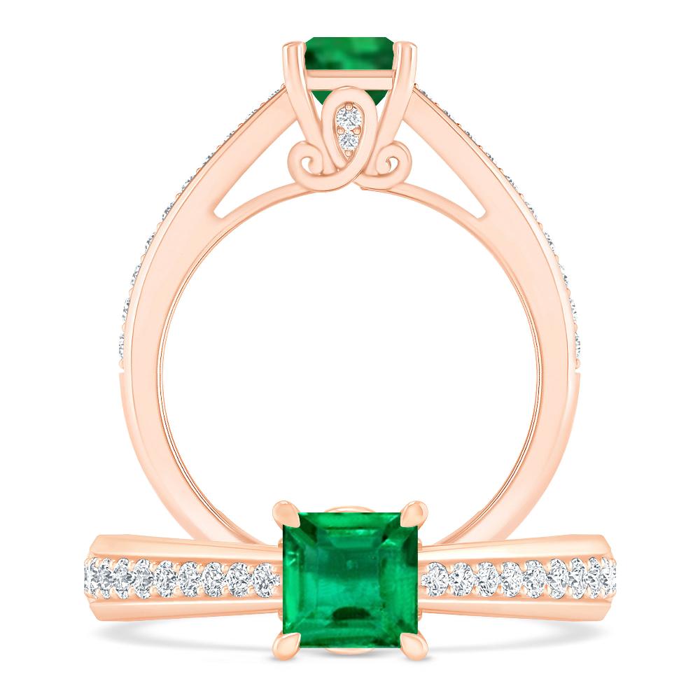 Rose Gold - Emerald