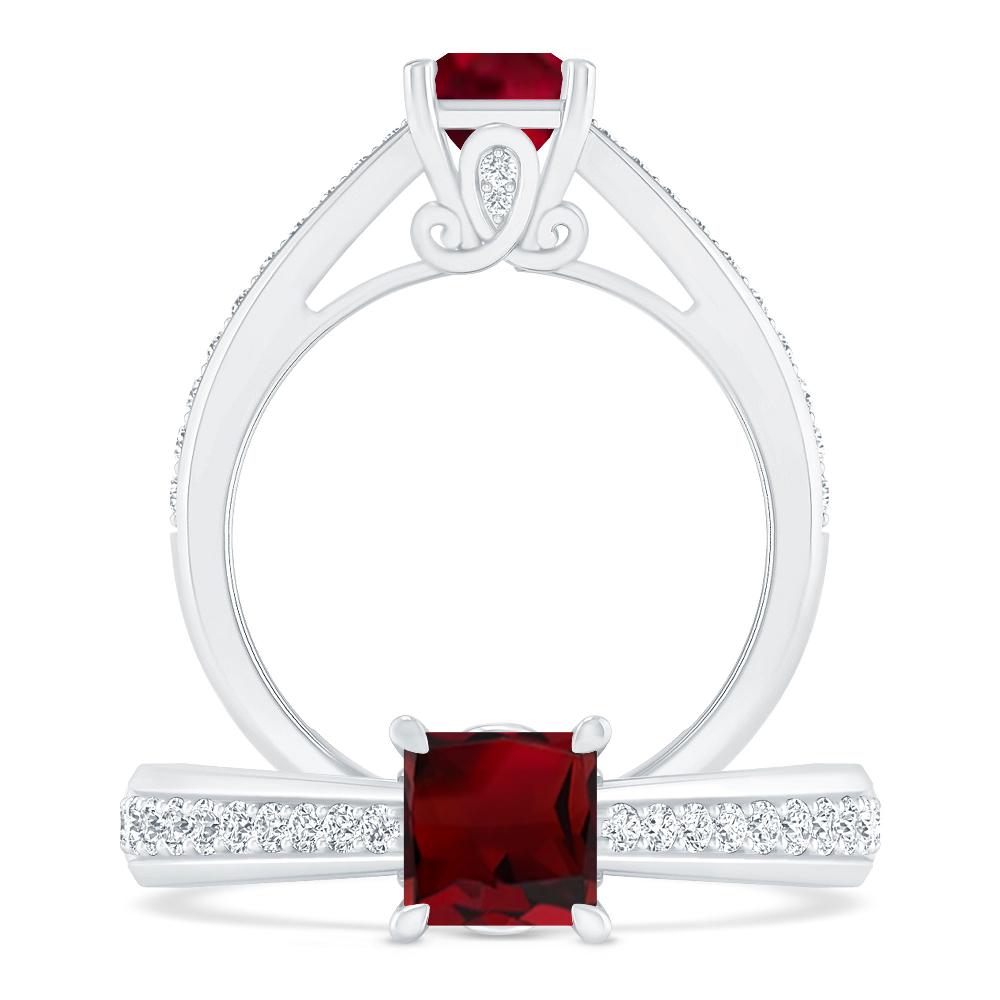 White Gold - Garnet