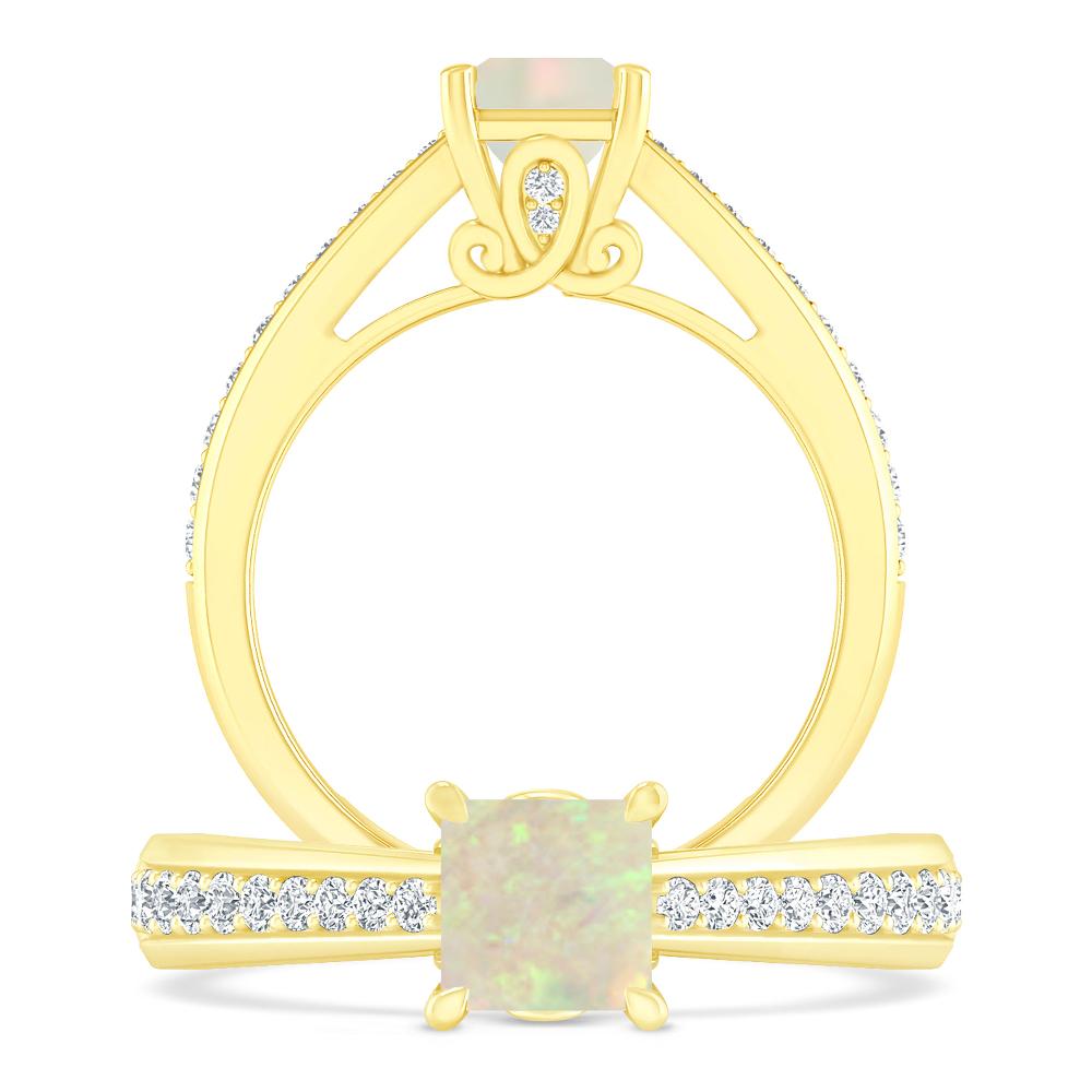 Yellow Gold - Opal