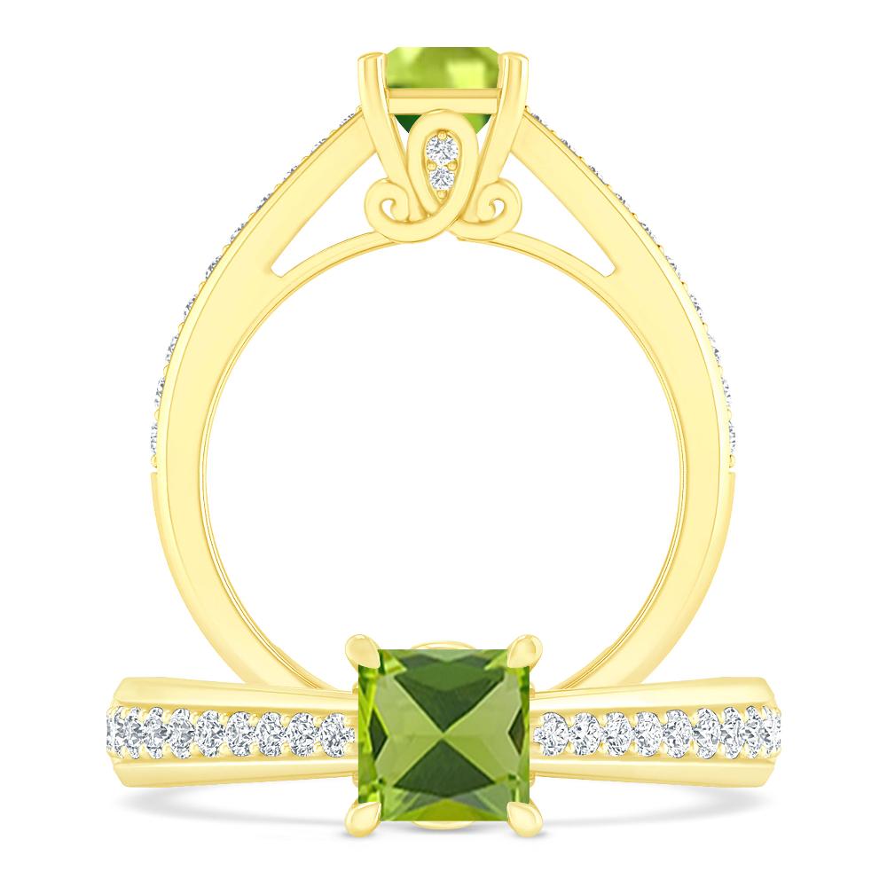 Yellow Gold - Peridot