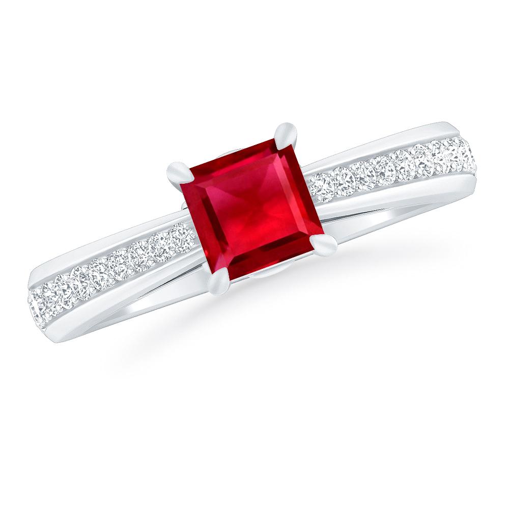 White Gold - Ruby