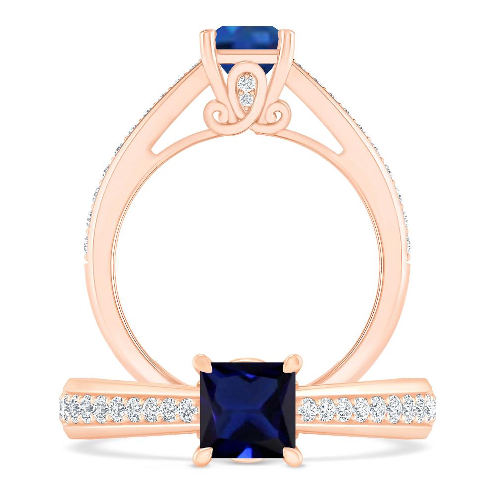 Rose Gold - Sapphire