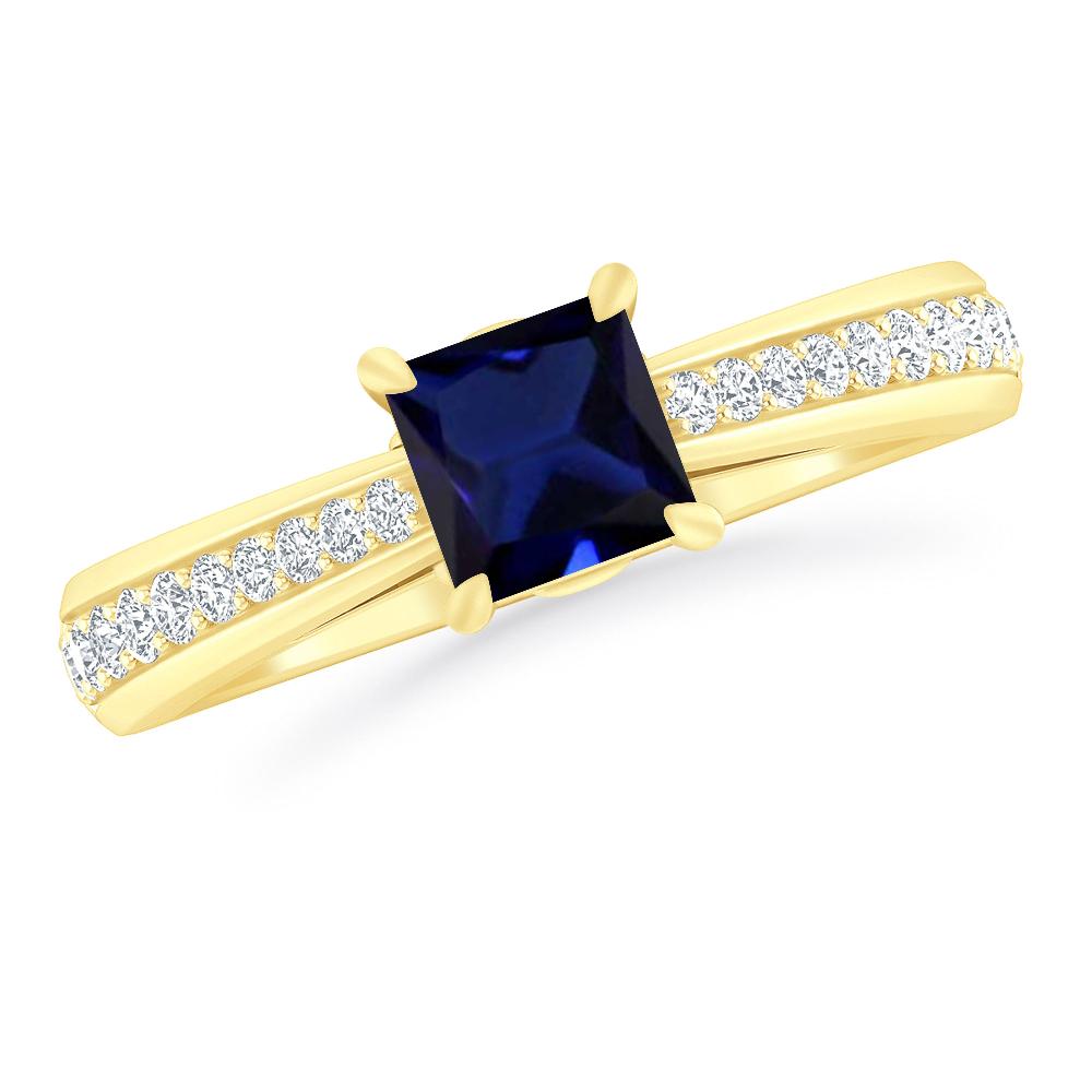 Yellow Gold - Sapphire