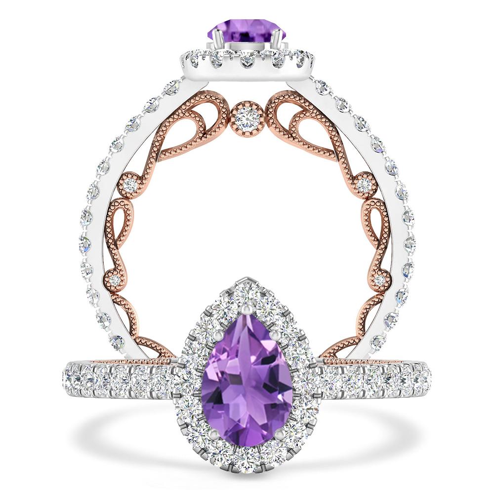 White Gold - Amethyst