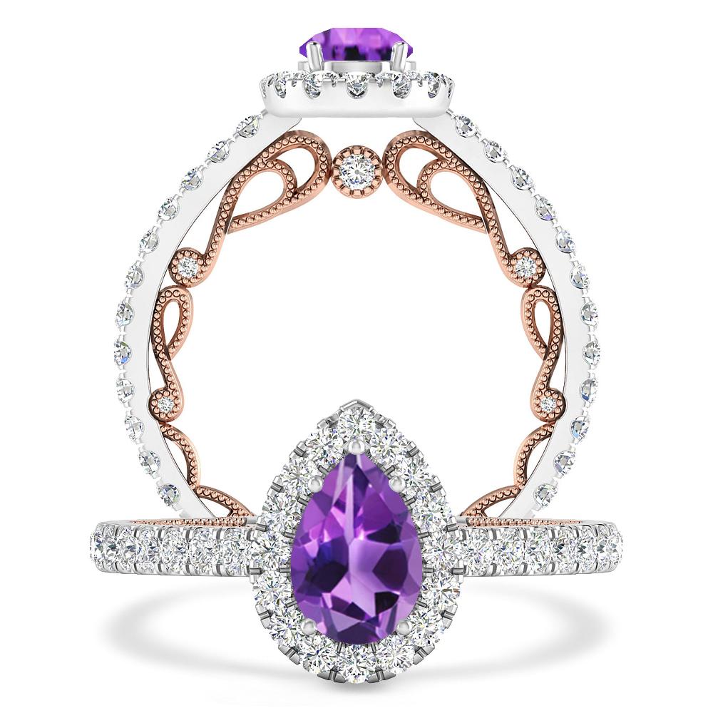 White Gold - Amethyst