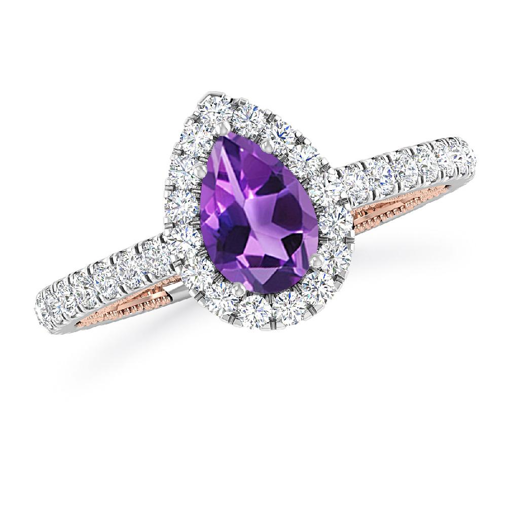 White Gold - Amethyst