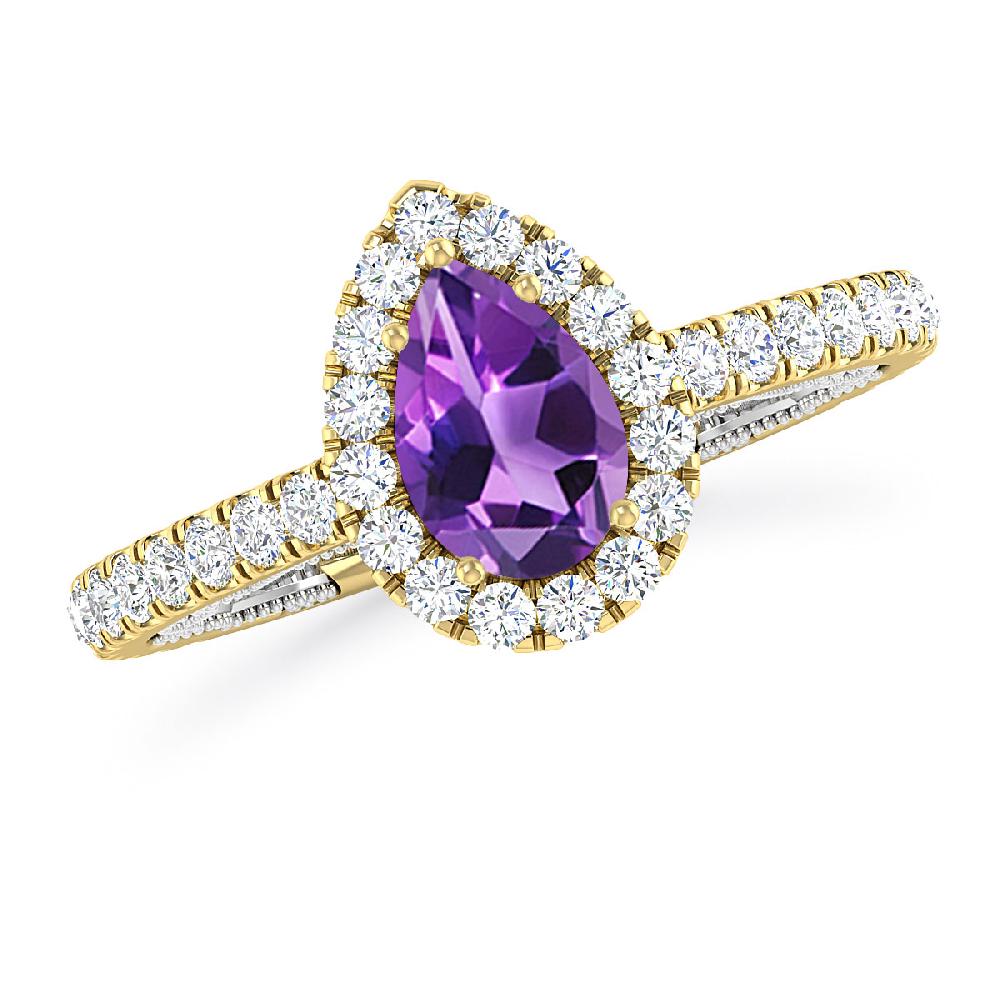 Yellow Gold - Amethyst