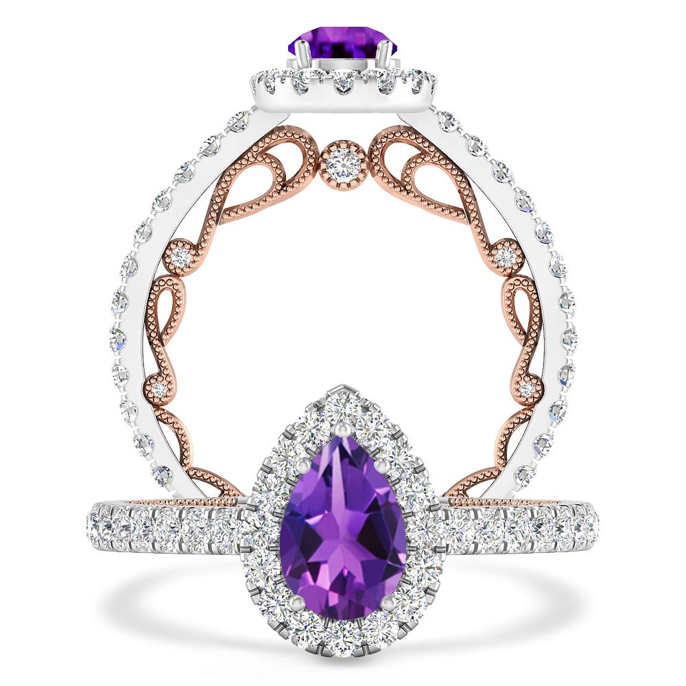 White Gold - Amethyst