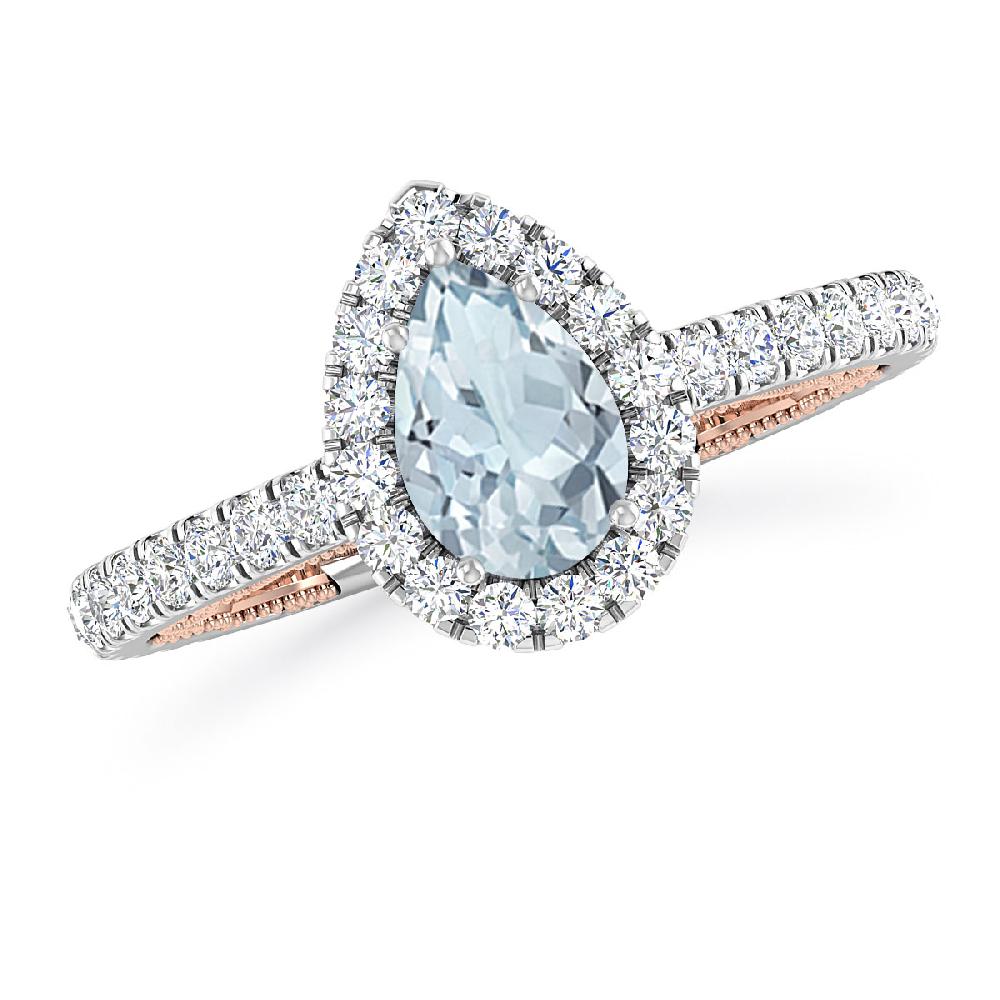 White Gold - Aquamarine