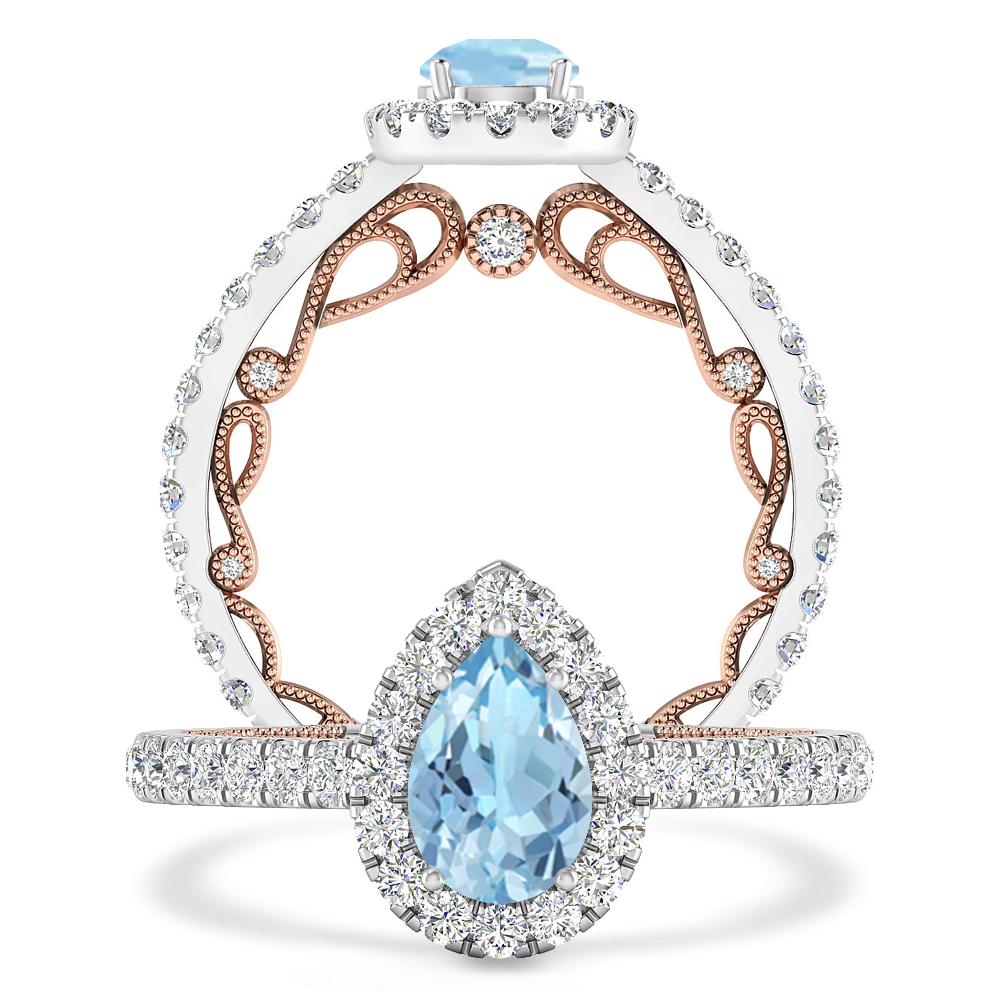 White Gold - Aquamarine