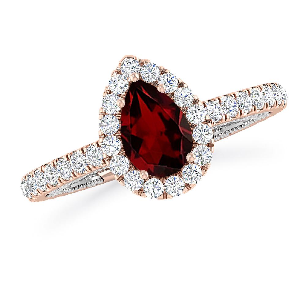 Rose Gold - Garnet