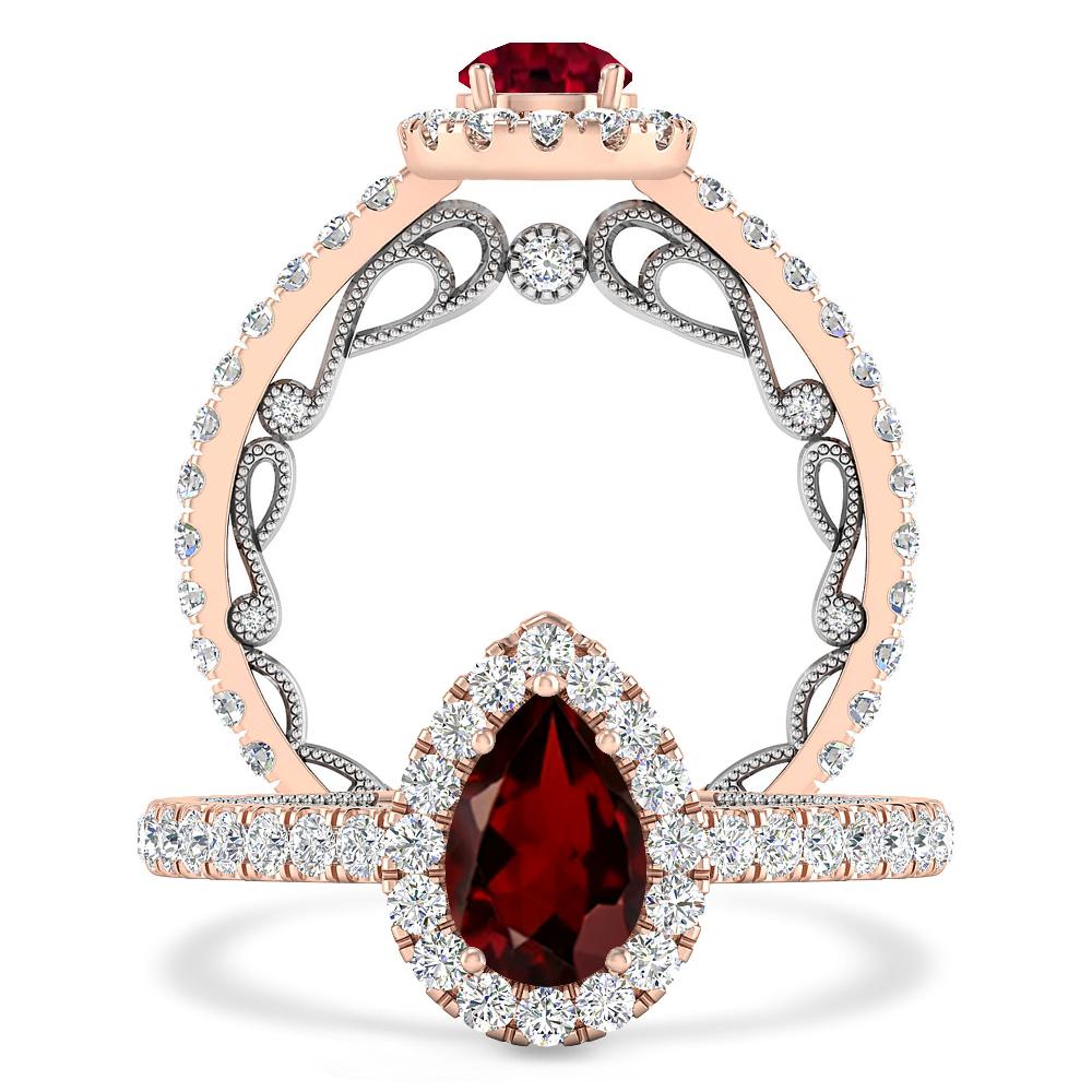 Rose Gold - Garnet