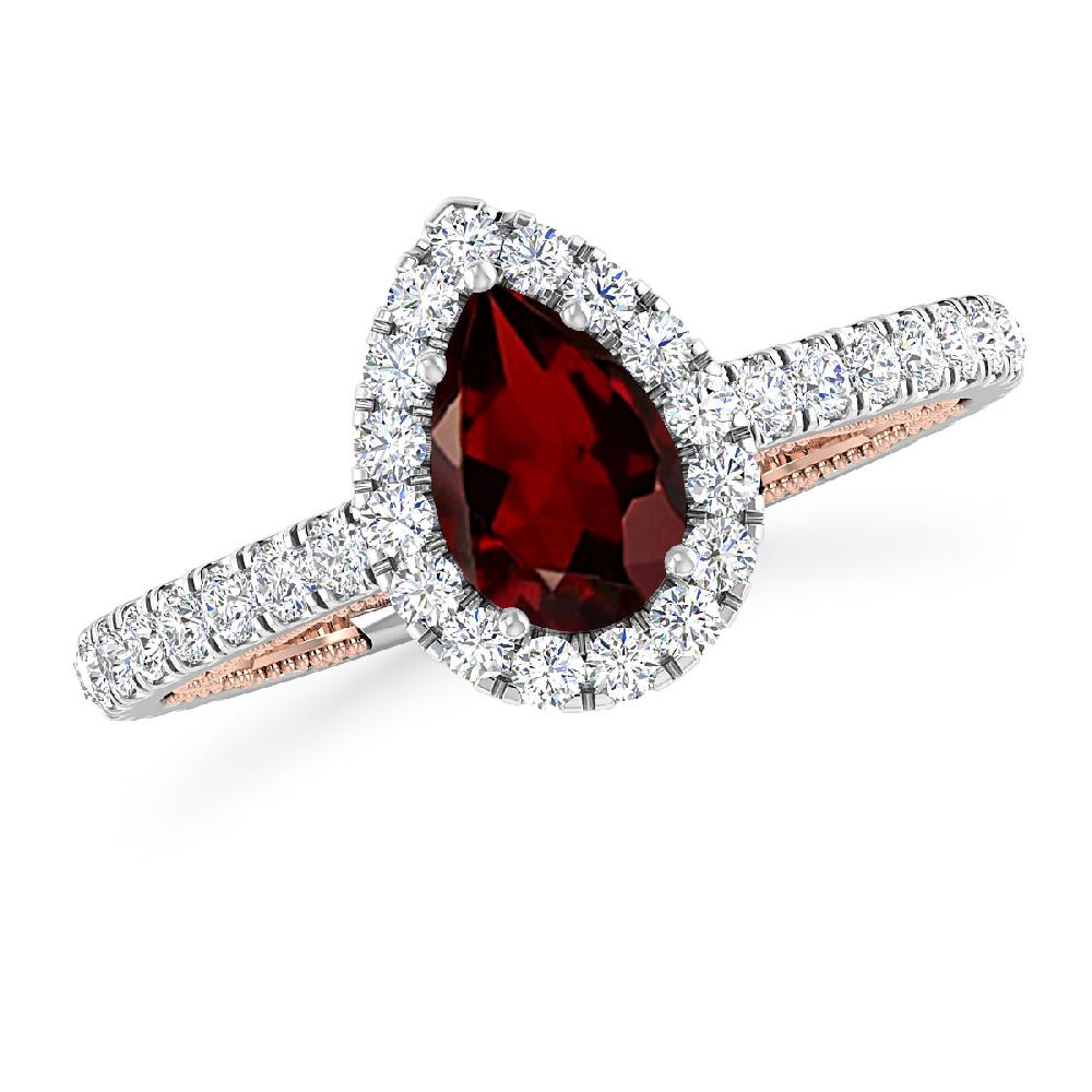 White Gold - Garnet