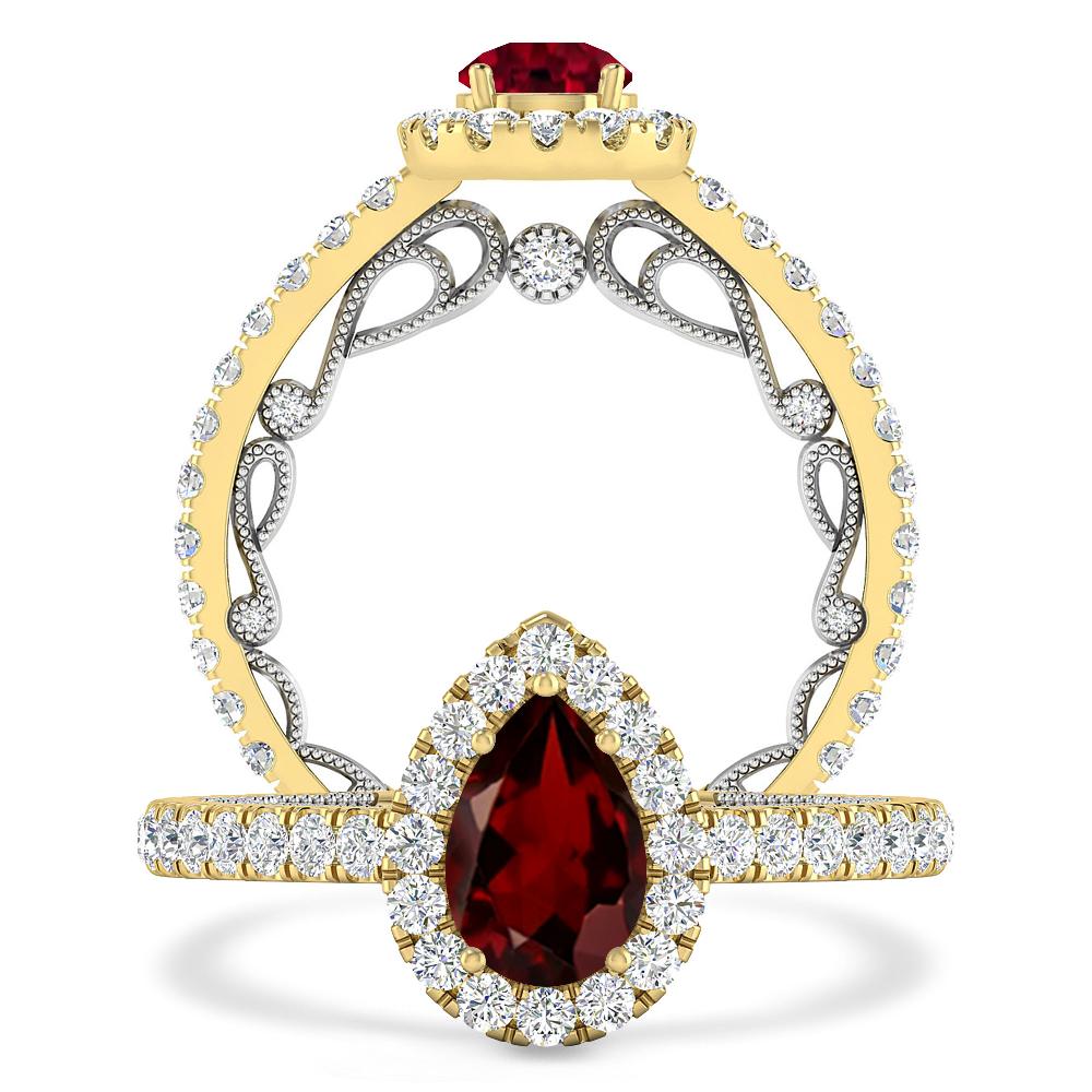 Yellow Gold - Garnet