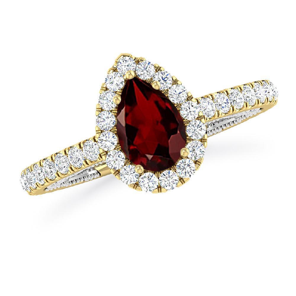 Yellow Gold - Garnet