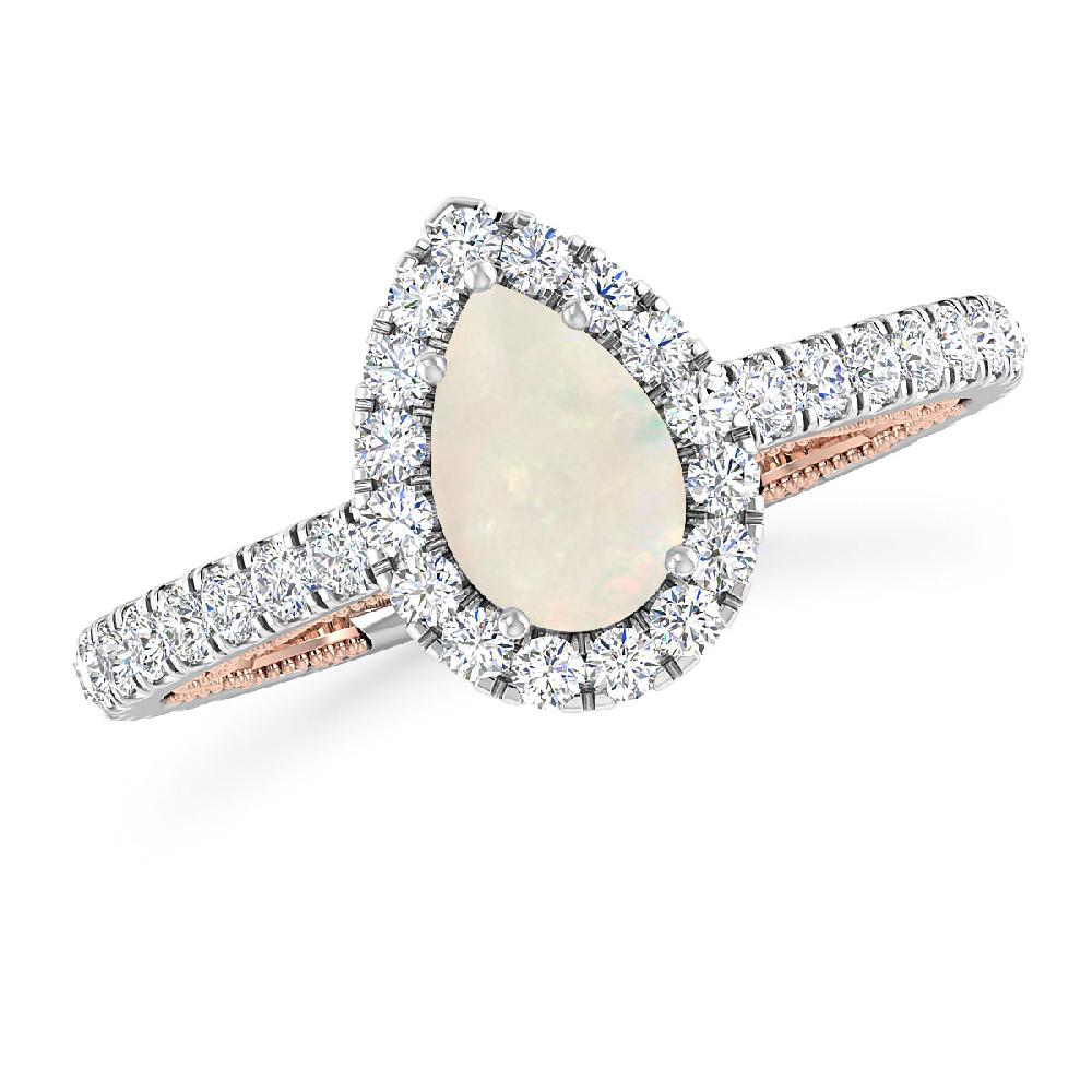 White Gold - Opal
