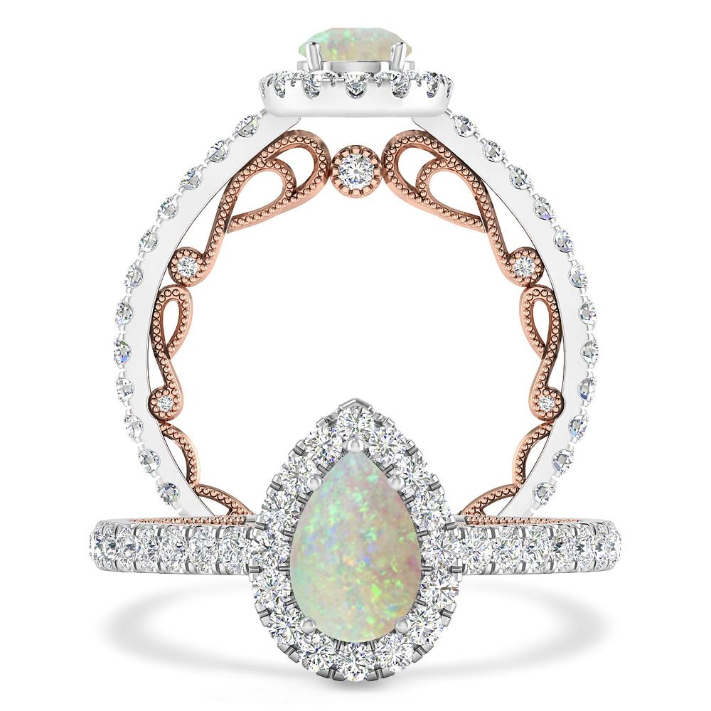 White Gold - Opal