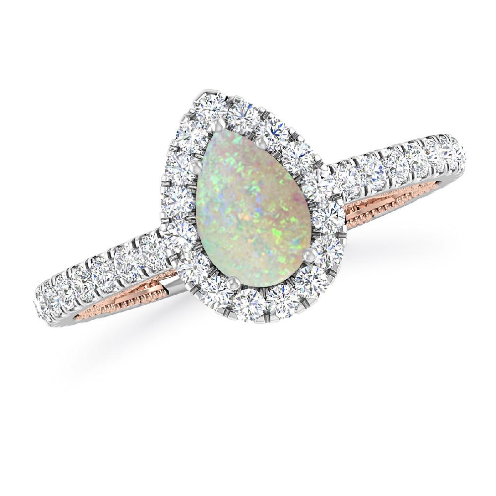 White Gold - Opal