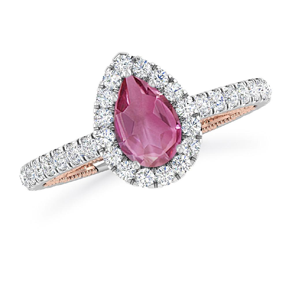 White Gold - Pink Tourmaline