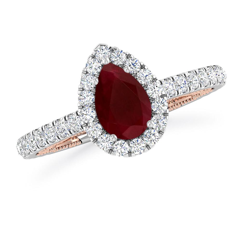 White Gold - Ruby