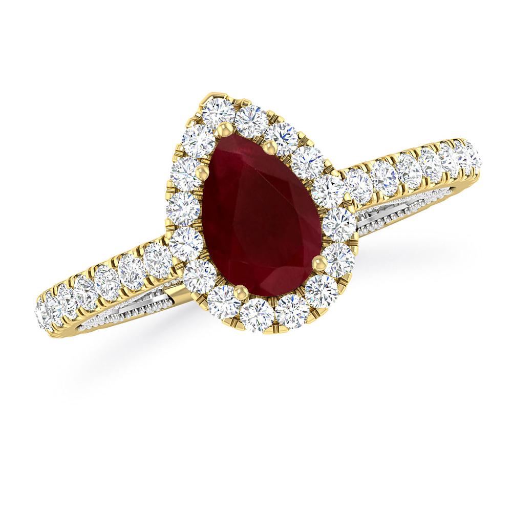 Yellow Gold - Ruby