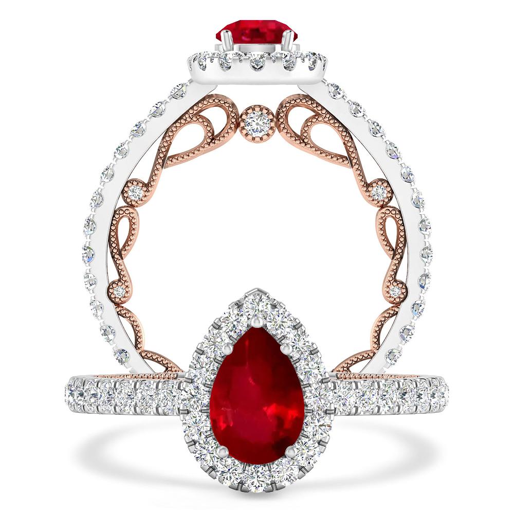 White Gold - Ruby