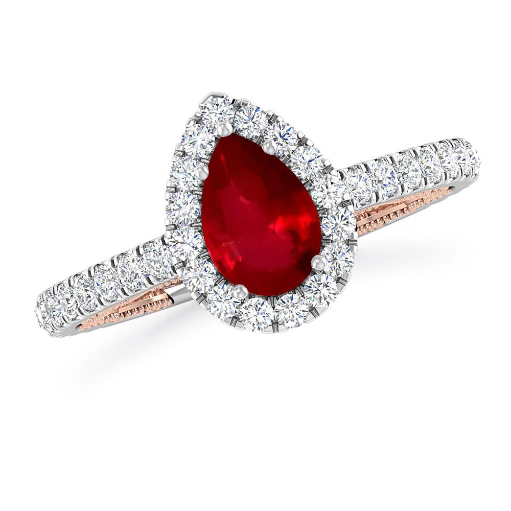 White Gold - Ruby