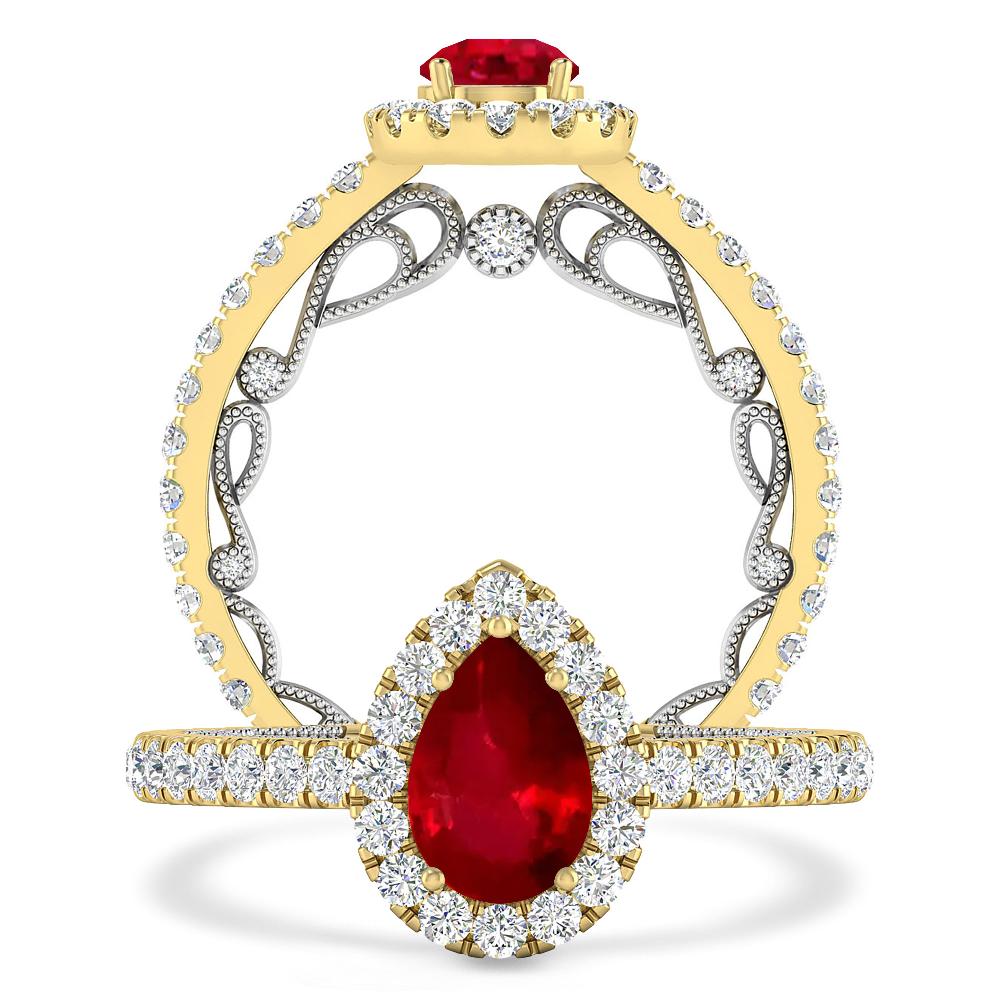Yellow Gold - Ruby