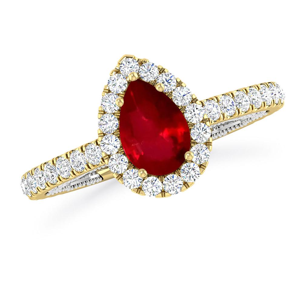 Yellow Gold - Ruby