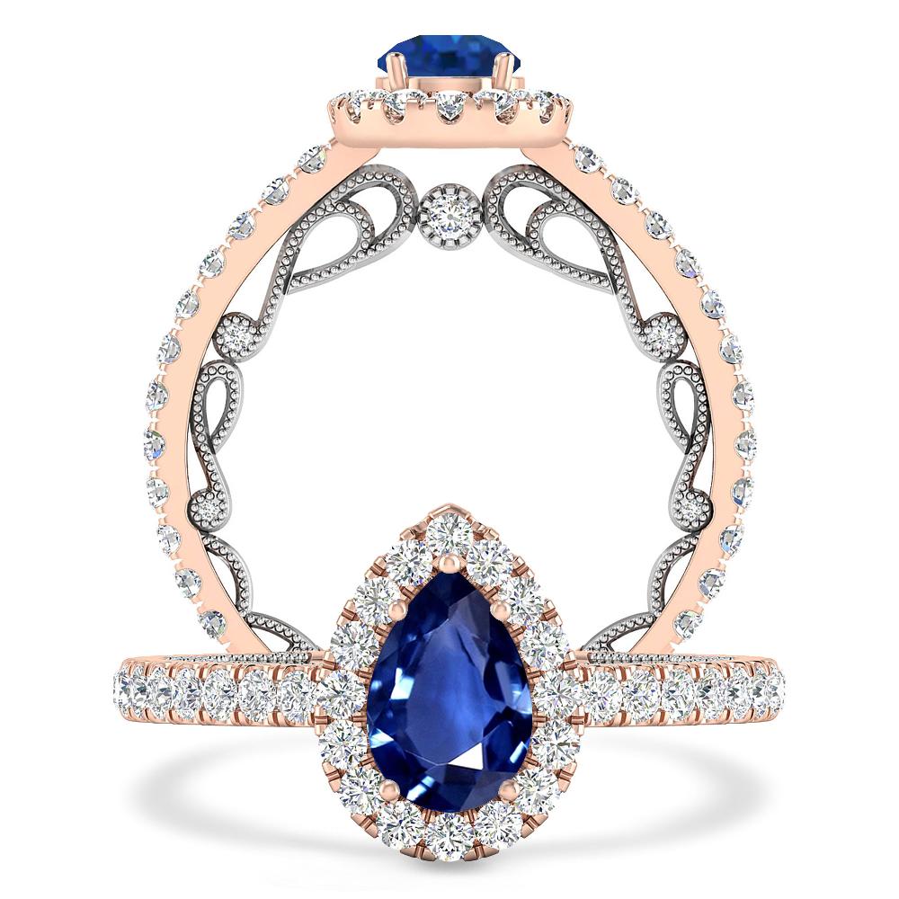 Rose Gold - Sapphire