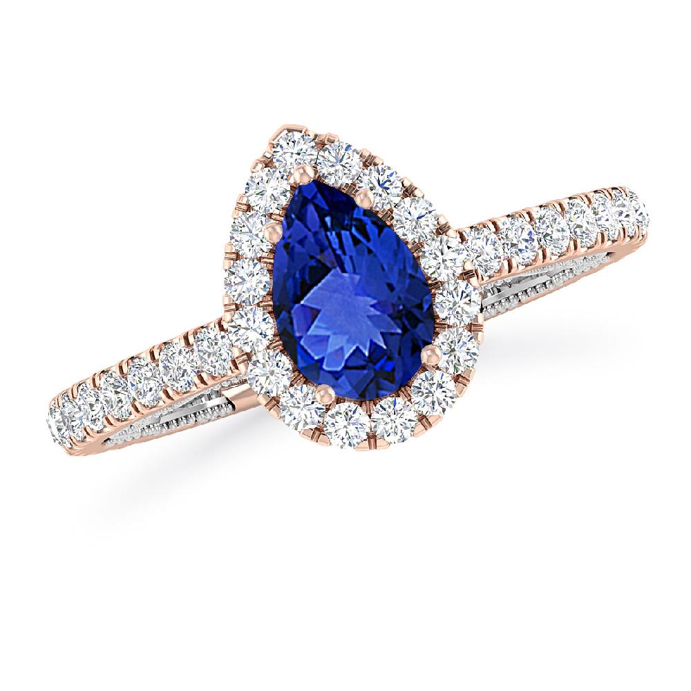 Rose Gold - Tanzanite