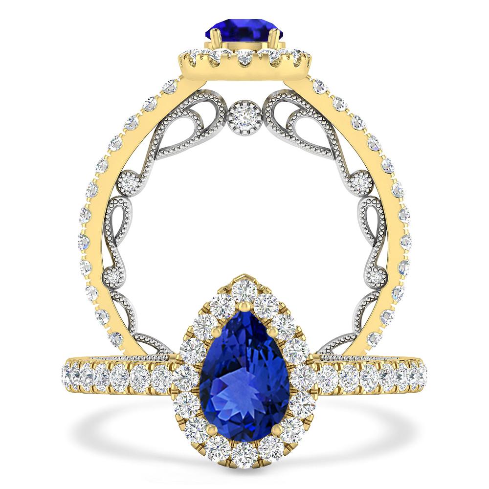 Yellow Gold - Tanzanite
