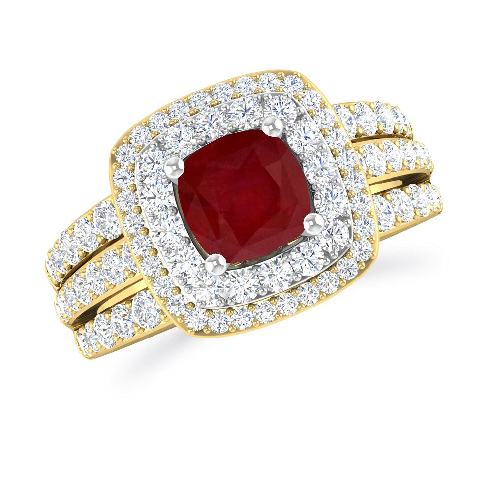 Yellow Gold - Ruby